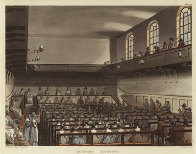 Reunión de cuáqueros de Pugin and Rowlandson